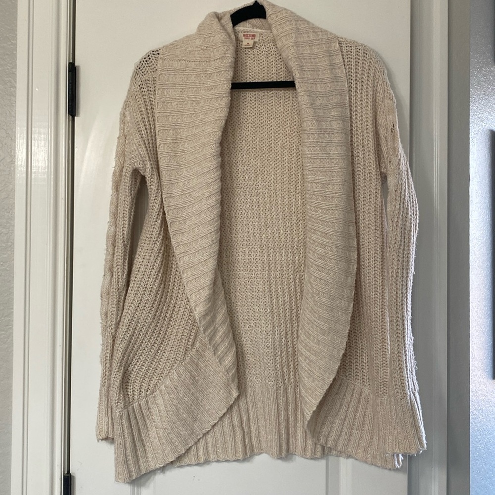 Beige knit cardigan size XS